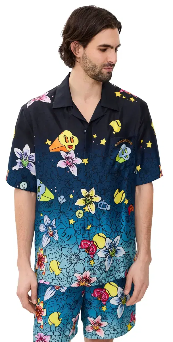 Casablanca Collage Dicones Graphiques Cuban Collar Blue