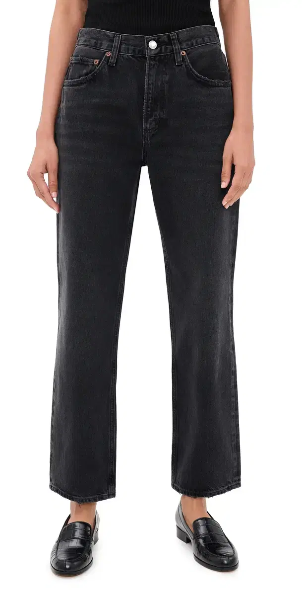 AGOLDE 90s Pinch Waist High Rise Straight Jeans Hitch