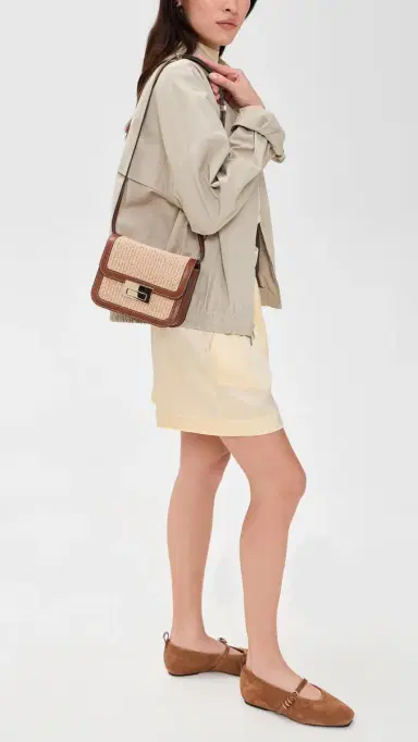 Loeffler Randall Desi Crossbody Bag with Lock Hardware | Thumbnail 3