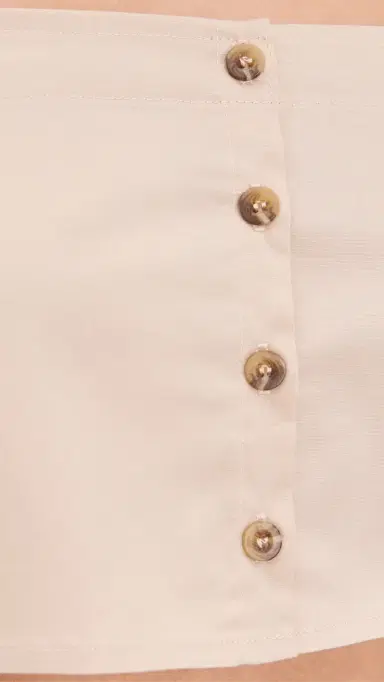 LE BOP Martha Poplin Crop Top Khaki M | Thumbnail 6
