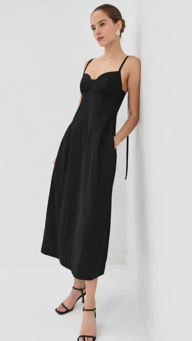 Co Bustier Cut Dress Black L | Thumbnail 2