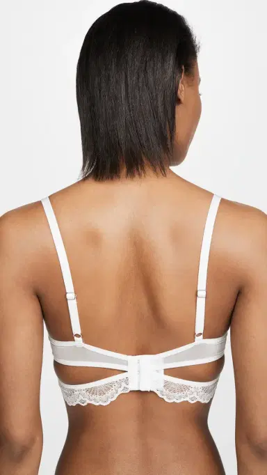 Thistle and Spire Kane Cutout V Wire Bra Ivory 34A | Thumbnail 3