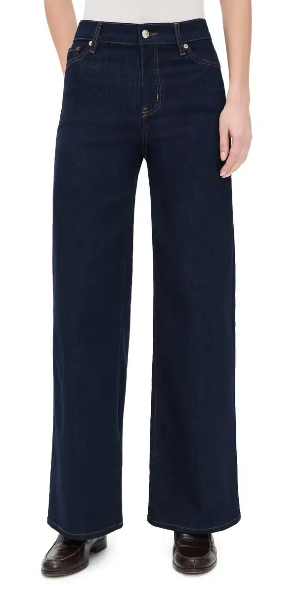 FRAME Le Slim Palazzo Jeans Rinse