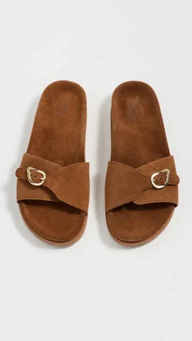 Ancient Greek Sandals Stoa Footbed Sandals Rust | Thumbnail 5