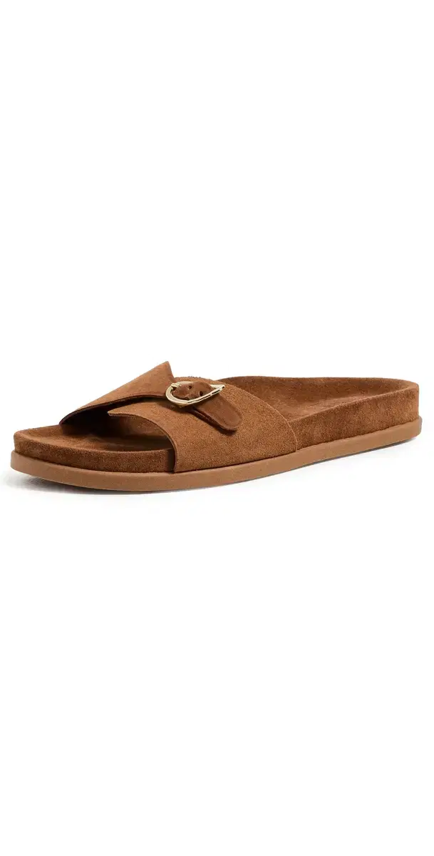 Ancient Greek Sandals Stoa Footbed Sandals Rust
