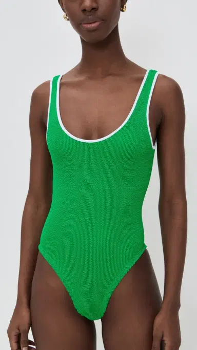 Hunza G Faye One Piece Emerald One Size | Thumbnail 2