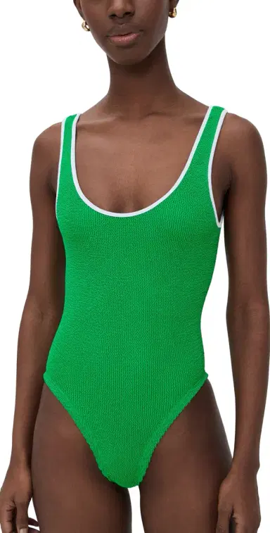 Hunza G Faye One Piece Emerald One Size | Thumbnail 1