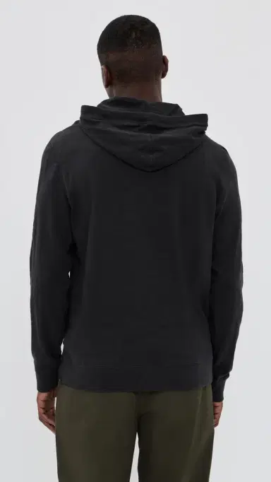 Faherty Sunwashed Slub Hoodie Ridge Black | Thumbnail 3 Faherty Sunwashed Slub Hoodie Ridge Black | Thumbnail 3