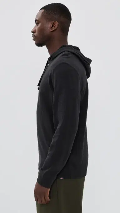 Faherty Sunwashed Slub Hoodie Ridge Black | Thumbnail 4 Faherty Sunwashed Slub Hoodie Ridge Black | Thumbnail 4