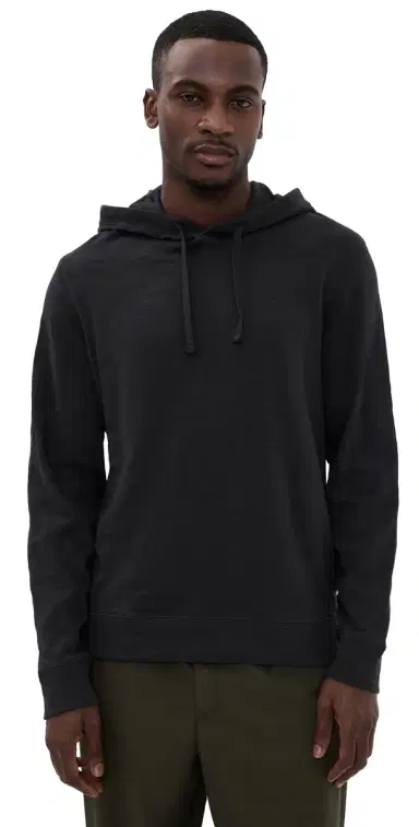 Faherty Sunwashed Slub Hoodie Ridge Black | Thumbnail 1 Faherty Sunwashed Slub Hoodie Ridge Black | Thumbnail 1