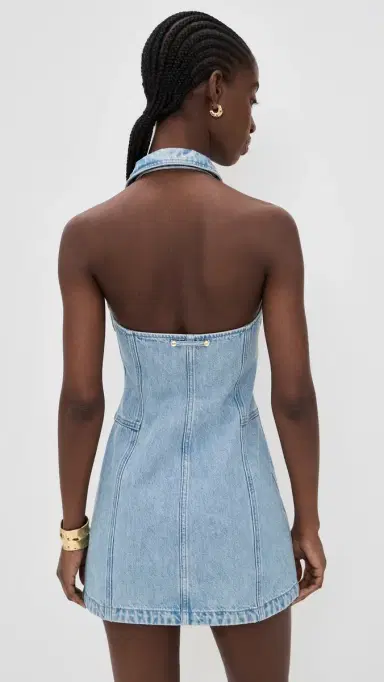 Cult Gaia Charo Denim Dress Vintage Blue | Thumbnail 3 Cult Gaia Charo Denim Dress Vintage Blue | Thumbnail 3