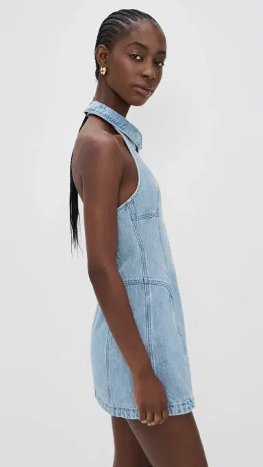 Cult Gaia Charo Denim Dress Vintage Blue | Thumbnail 4 Cult Gaia Charo Denim Dress Vintage Blue | Thumbnail 4