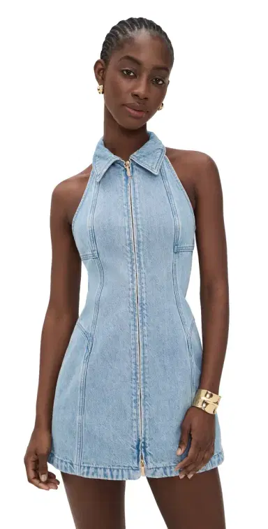 Cult Gaia Charo Denim Dress Vintage Blue | Thumbnail 1 Cult Gaia Charo Denim Dress Vintage Blue | Thumbnail 1