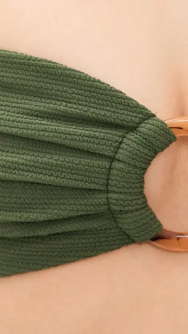 Montce Tori Bandeau Bikini Top Olive Micro crunch | Thumbnail 6 Montce Tori Bandeau Bikini Top Olive Micro crunch | Thumbnail 6