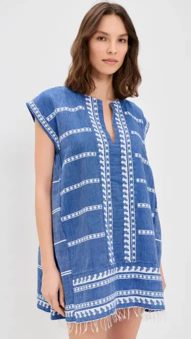Lemlem Elina Caftan Tebibi Blue S | Thumbnail 2
