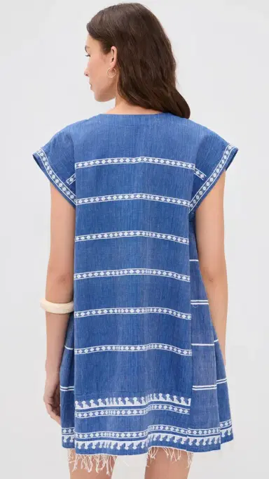 Lemlem Elina Caftan Tebibi Blue S | Thumbnail 3
