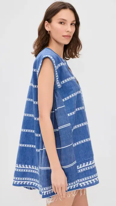 Lemlem Elina Caftan Tebibi Blue S | Thumbnail 4