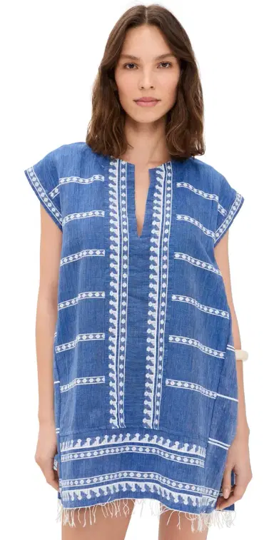 Lemlem Elina Caftan Tebibi Blue S | Thumbnail 1