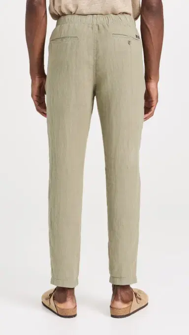 Faherty Linen Drawstring Pants Canyon Olive | Thumbnail 3 Faherty Linen Drawstring Pants Canyon Olive | Thumbnail 3
