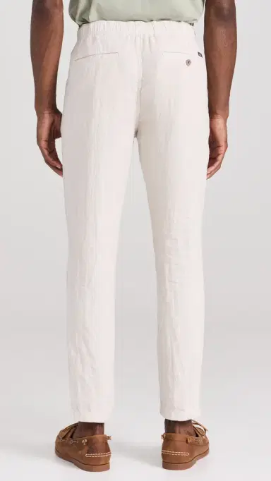 Faherty Linen Drawstring Pants Weathered Sand | Thumbnail 3 Faherty Linen Drawstring Pants Weathered Sand | Thumbnail 3