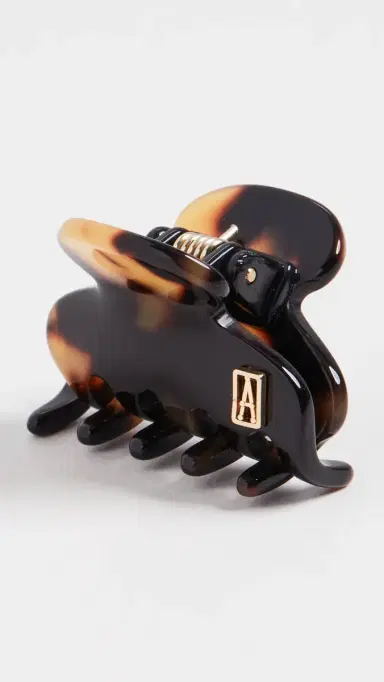 Alexandre de Paris Small Jaw Clip Tokyo Tortoise One Size | Thumbnail 2