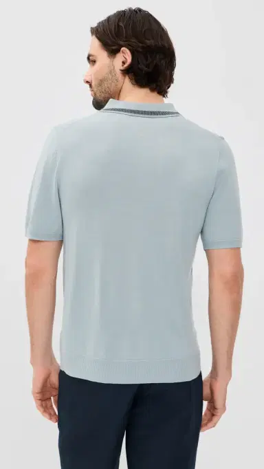 PS Paul Smith Short Sleeve Sweater Polo Light Blue M | Thumbnail 3
