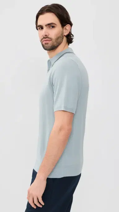 PS Paul Smith Short Sleeve Sweater Polo Light Blue M | Thumbnail 4