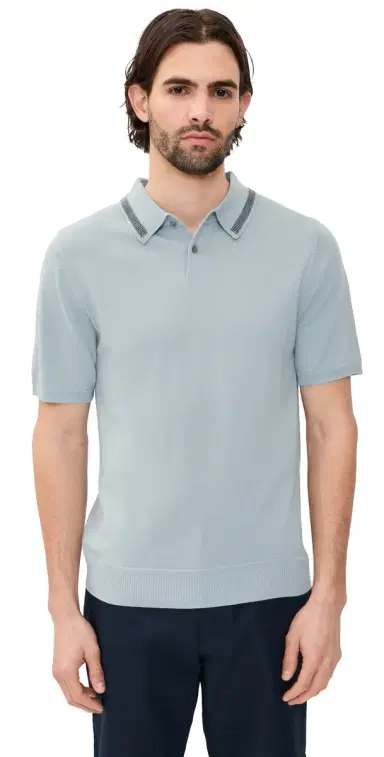 PS Paul Smith Short Sleeve Sweater Polo Light Blue M | Thumbnail 1