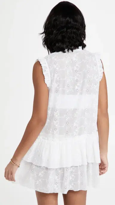 Playa Lucila Eyelet Coverup Dress White M | Thumbnail 3 Playa Lucila Eyelet Coverup Dress White M | Thumbnail 3