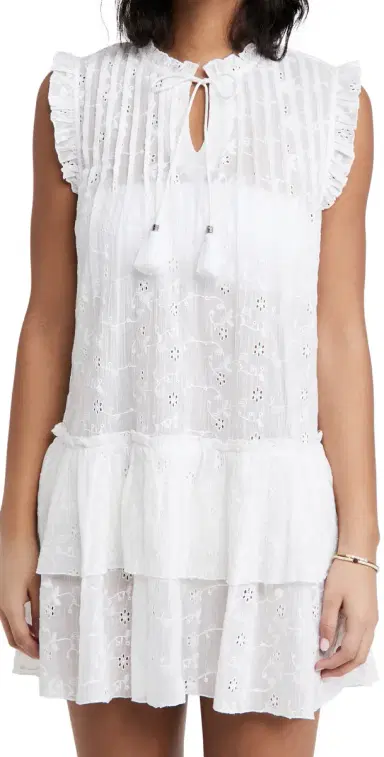 Playa Lucila Eyelet Coverup Dress White M | Thumbnail 1 Playa Lucila Eyelet Coverup Dress White M | Thumbnail 1
