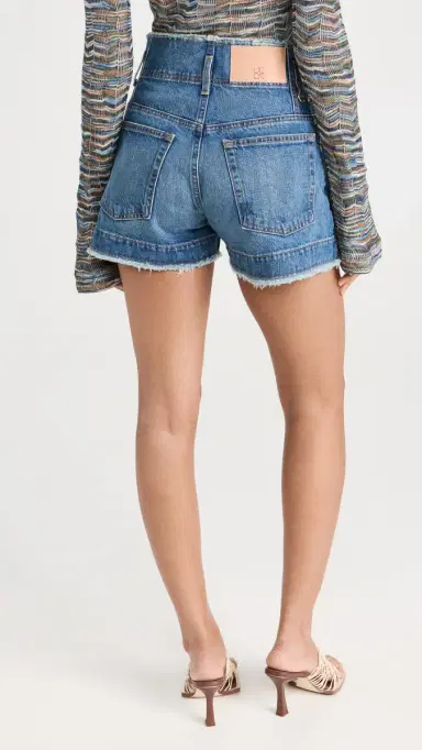 Ulla Johnson The Charlotte Shorts Danube Medium Indigo Wash | Thumbnail 3 Ulla Johnson The Charlotte Shorts Danube Medium Indigo Wash | Thumbnail 3