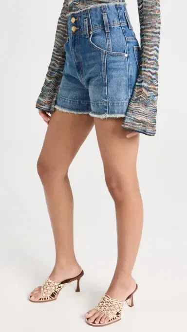 Ulla Johnson The Charlotte Shorts Danube Medium Indigo Wash | Thumbnail 4 Ulla Johnson The Charlotte Shorts Danube Medium Indigo Wash | Thumbnail 4