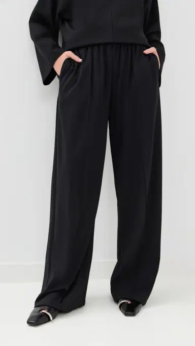 WARDROBE.NYC WARDROBE. NYC Opaque Lounge Pants Black | Thumbnail 2