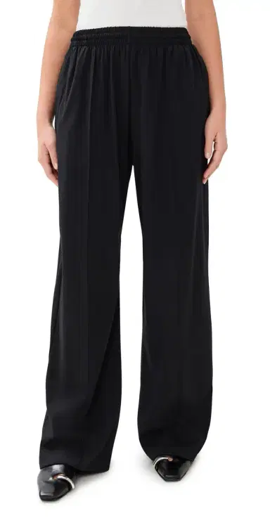 WARDROBE.NYC WARDROBE. NYC Opaque Lounge Pants Black | Thumbnail 1