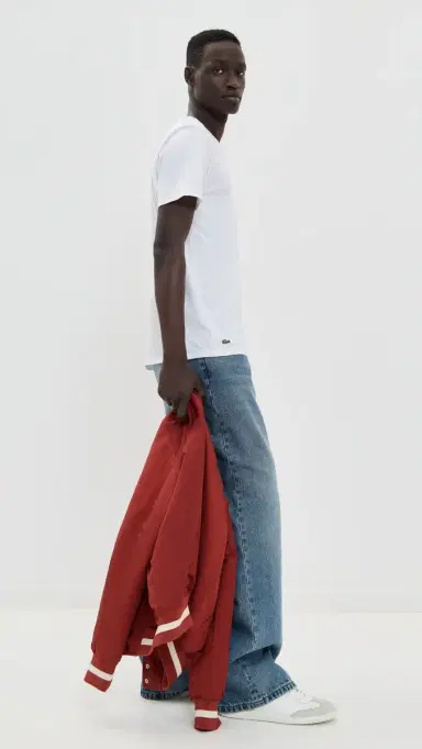Lacoste Cotton Undershirt Crew Tee 3 Pack White S | Thumbnail 5 Lacoste Cotton Undershirt Crew Tee 3 Pack White S | Thumbnail 5