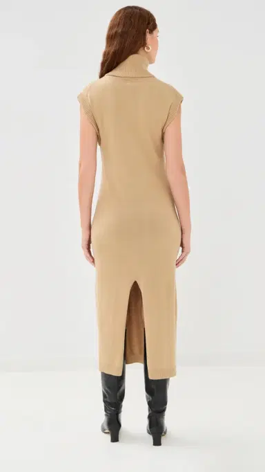 SIMKHAI Turtleneck Dress ight Camel | Thumbnail 3 SIMKHAI Turtleneck Dress ight Camel | Thumbnail 3