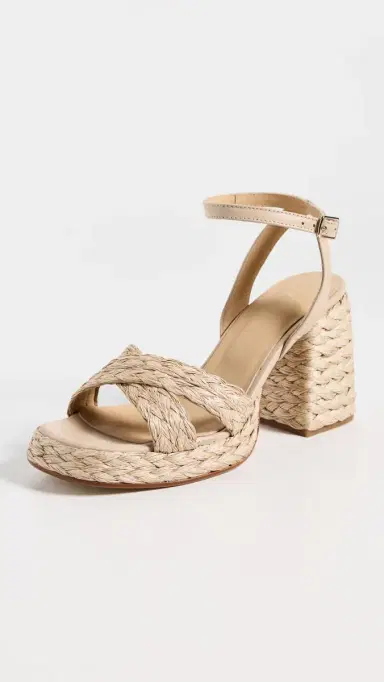 Castañer Valeriette Raffia Heeled Sandals Natural 35 | Thumbnail 2