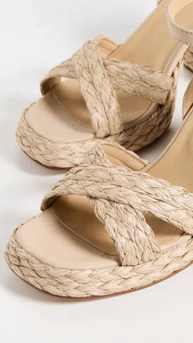 Castañer Valeriette Raffia Heeled Sandals Natural 35 | Thumbnail 6