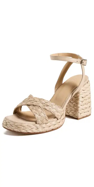 Castañer Valeriette Raffia Heeled Sandals Natural 35 | Thumbnail 1