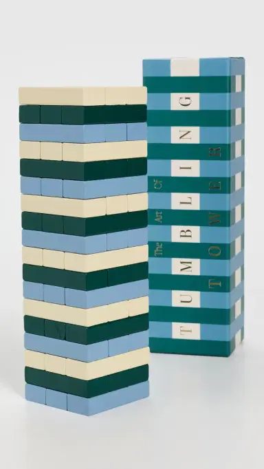 Printworks Tumbling Tower Game Green/Blue | Thumbnail 2