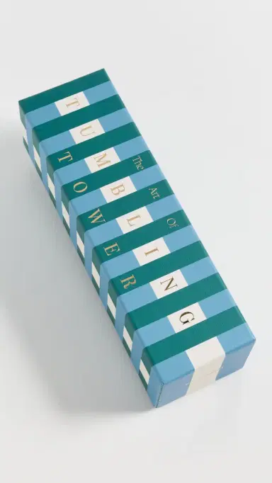 Printworks Tumbling Tower Game Green/Blue | Thumbnail 3