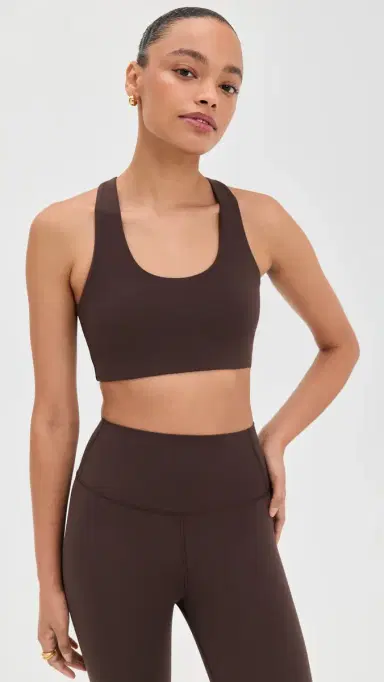 Splits59 Sara Airweight Bra Dark Chocolate | Thumbnail 2
