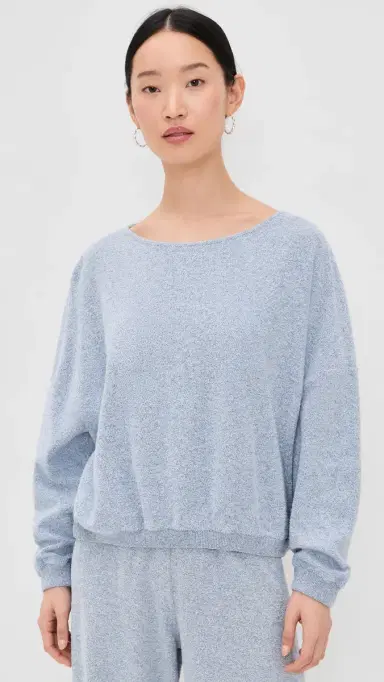 American Vintage Cluway Sweatshirt Antarctique Chine | Thumbnail 2 American Vintage Cluway Sweatshirt Antarctique Chine | Thumbnail 2