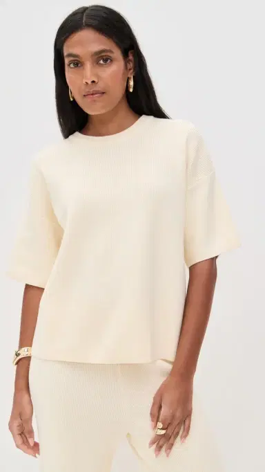 English Factory Collar Knit Half Sleeves Top | Thumbnail 2