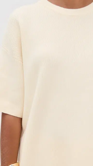 English Factory Collar Knit Half Sleeves Top | Thumbnail 6