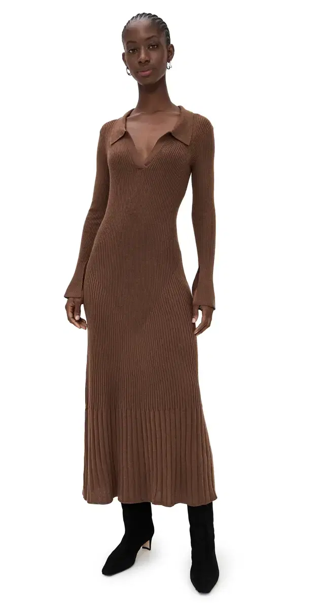 o.p.t o. p.t Nicole Dress Chocolate Brown