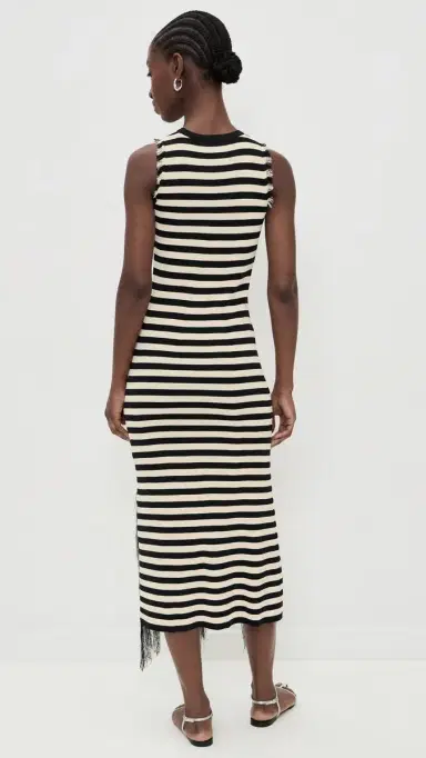SIMONMILLER Sabine Knit Dress Black/White Stripe | Thumbnail 3 SIMONMILLER Sabine Knit Dress Black/White Stripe | Thumbnail 3