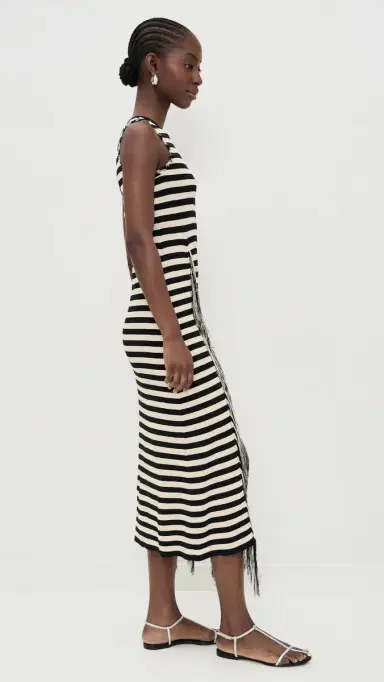 SIMONMILLER Sabine Knit Dress Black/White Stripe | Thumbnail 4 SIMONMILLER Sabine Knit Dress Black/White Stripe | Thumbnail 4