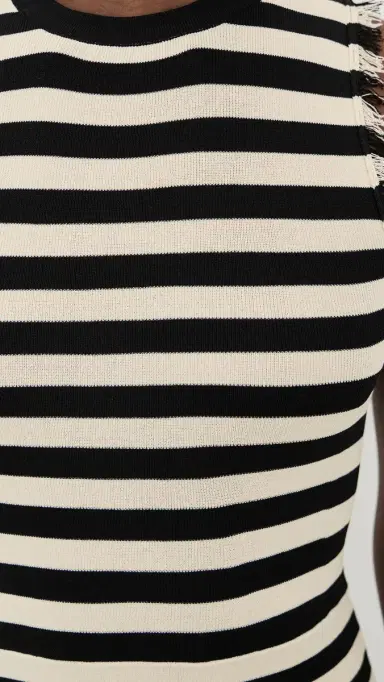 SIMONMILLER Sabine Knit Dress Black/White Stripe | Thumbnail 6 SIMONMILLER Sabine Knit Dress Black/White Stripe | Thumbnail 6