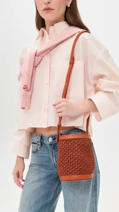 Binge Knitting Ximena Bucket Bag Paprika One Size | Thumbnail 3 Binge Knitting Ximena Bucket Bag Paprika One Size | Thumbnail 3